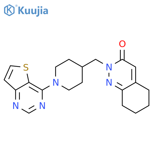 2-[(1-{Thieno[3,2-d]pyrimidin-4-yl}piperidin-4-yl)methyl]-2,3,5,6,7,8-hexahydrocinnolin-3-one structure