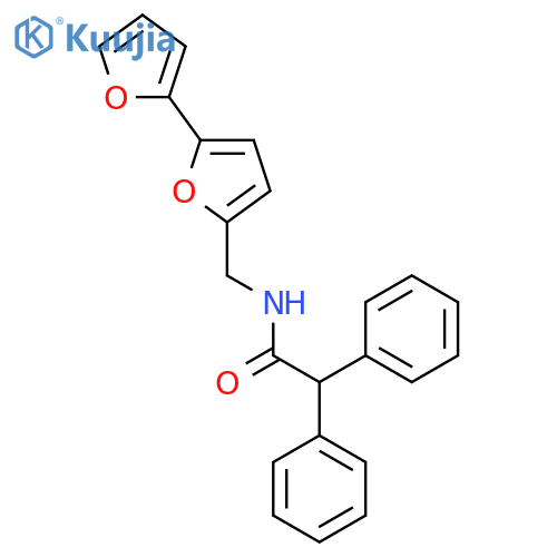 N-({2,2'-bifuran-5-yl}methyl)-2,2-diphenylacetamide structure
