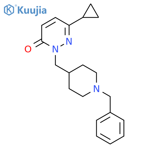 2-[(1-Benzylpiperidin-4-yl)methyl]-6-cyclopropyl-2,3-dihydropyridazin-3-one structure