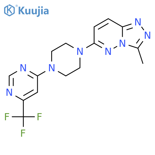 4-(4-{3-Methyl-[1,2,4]triazolo[4,3-b]pyridazin-6-yl}piperazin-1-yl)-6-(trifluoromethyl)pyrimidine structure