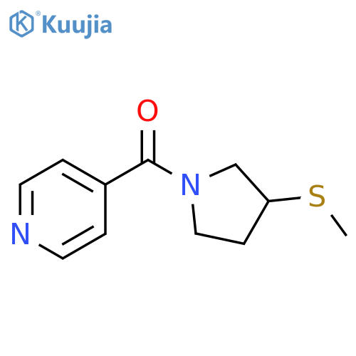 4-3-(methylsulfanyl)pyrrolidine-1-carbonylpyridine structure