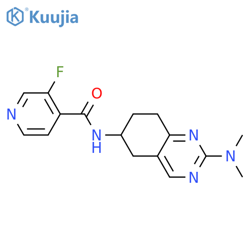 N-[2-(dimethylamino)-5,6,7,8-tetrahydroquinazolin-6-yl]-3-fluoropyridine-4-carboxamide structure