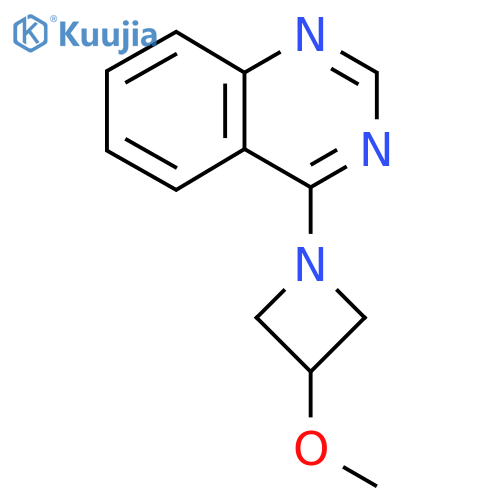 4-(3-methoxyazetidin-1-yl)quinazoline structure