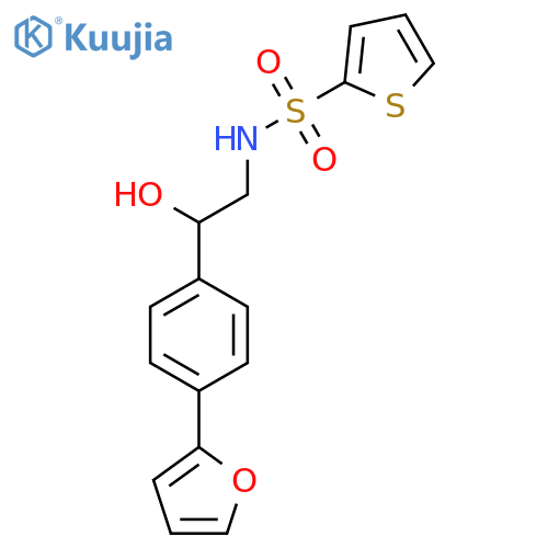 N-{2-4-(furan-2-yl)phenyl-2-hydroxyethyl}thiophene-2-sulfonamide structure