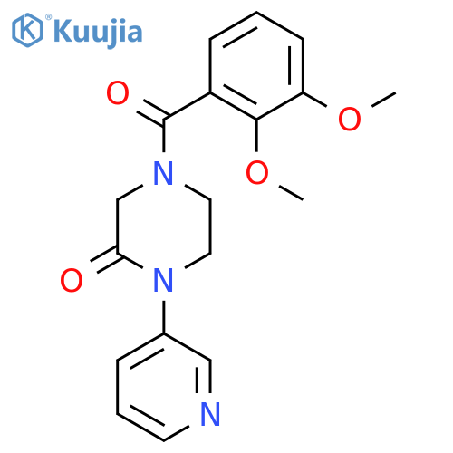 4-(2,3-Dimethoxybenzoyl)-1-(pyridin-3-yl)piperazin-2-one structure