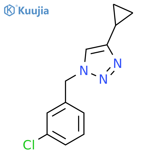 1-(3-chlorophenyl)methyl-4-cyclopropyl-1H-1,2,3-triazole structure