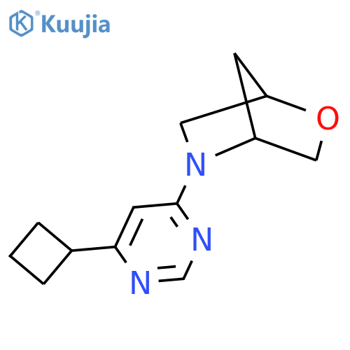5-(6-Cyclobutylpyrimidin-4-yl)-2-oxa-5-azabicyclo[2.2.1]heptane structure