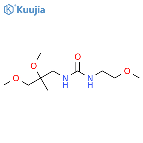 1-(2,3-dimethoxy-2-methylpropyl)-3-(2-methoxyethyl)urea structure