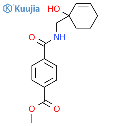 Methyl 4-{[(1-hydroxycyclohex-2-en-1-yl)methyl]carbamoyl}benzoate structure