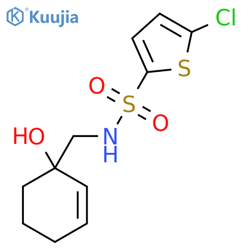 5-chloro-N-[(1-hydroxycyclohex-2-en-1-yl)methyl]thiophene-2-sulfonamide structure