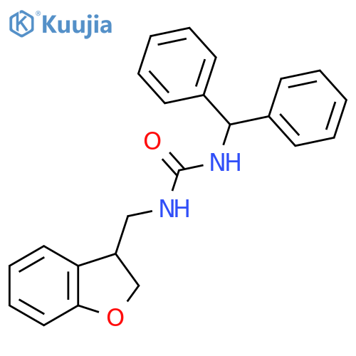 3-[(2,3-Dihydro-1-benzofuran-3-yl)methyl]-1-(diphenylmethyl)urea structure