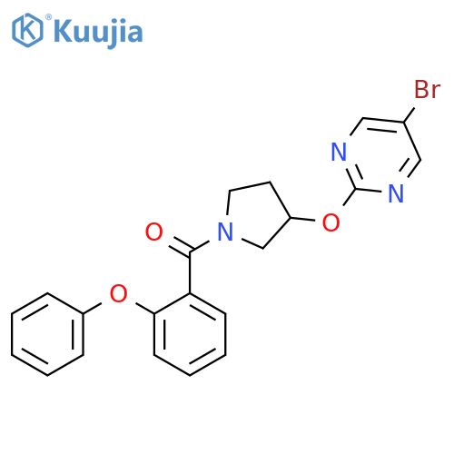 5-Bromo-2-{[1-(2-phenoxybenzoyl)pyrrolidin-3-yl]oxy}pyrimidine structure