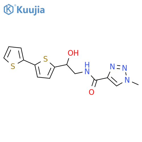 N-(2-{2,2'-bithiophene-5-yl}-2-hydroxyethyl)-1-methyl-1H-1,2,3-triazole-4-carboxamide structure