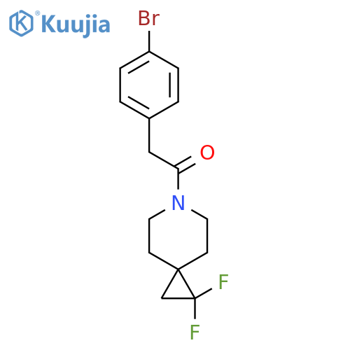 2-(4-bromophenyl)-1-{1,1-difluoro-6-azaspiro2.5octan-6-yl}ethan-1-one structure