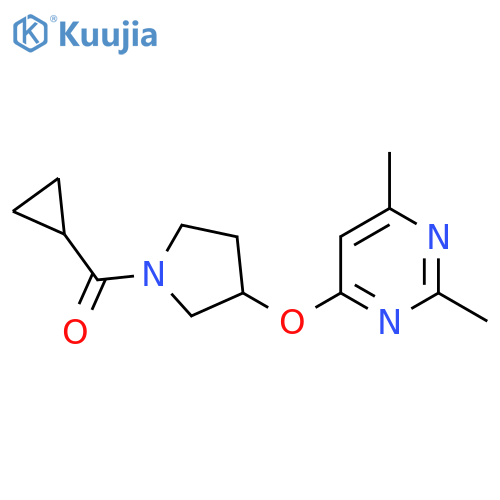 4-(1-cyclopropanecarbonylpyrrolidin-3-yl)oxy-2,6-dimethylpyrimidine structure