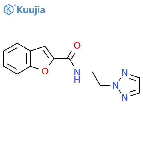 N-2-(2H-1,2,3-triazol-2-yl)ethyl-1-benzofuran-2-carboxamide structure