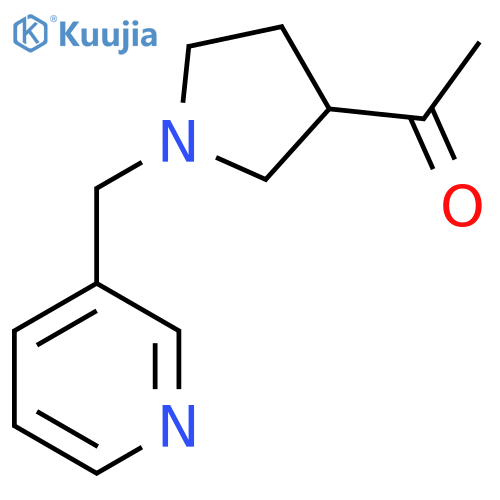 1-{1-(pyridin-3-yl)methylpyrrolidin-3-yl}ethan-1-one structure
