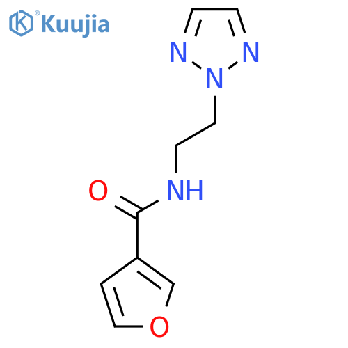 N-2-(2H-1,2,3-triazol-2-yl)ethylfuran-3-carboxamide structure