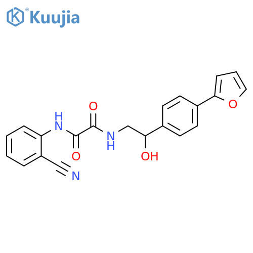N-(2-cyanophenyl)-N'-{2-4-(furan-2-yl)phenyl-2-hydroxyethyl}ethanediamide structure