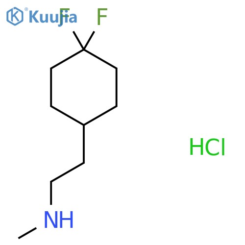 [2-(4,4-difluorocyclohexyl)ethyl](methyl)amine hydrochloride structure