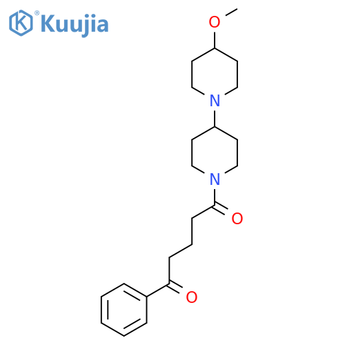 1-{4-methoxy-1,4'-bipiperidine-1'-yl}-5-phenylpentane-1,5-dione structure