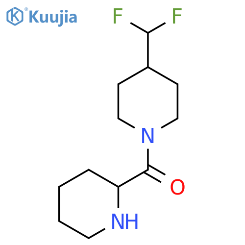 (4-(Difluoromethyl)piperidin-1-yl)(piperidin-2-yl)methanone structure