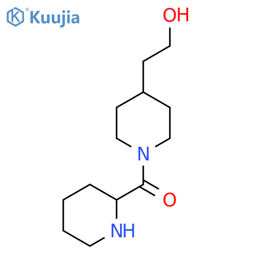 (4-(2-Hydroxyethyl)piperidin-1-yl)(piperidin-2-yl)methanone structure