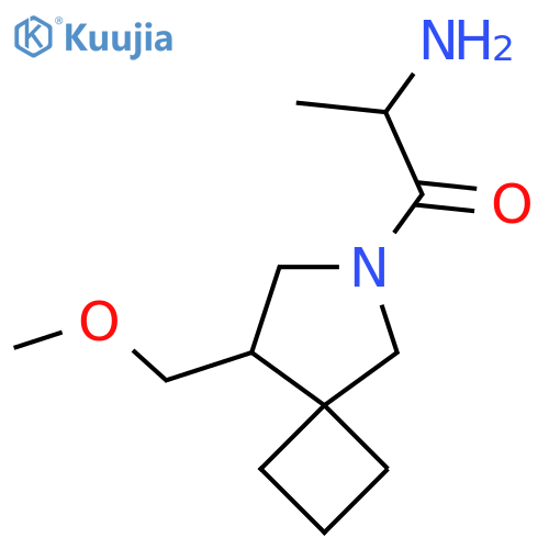 2-Amino-1-(8-(methoxymethyl)-6-azaspiro[3.4]octan-6-yl)propan-1-one structure