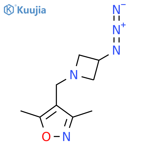 4-((3-Azidoazetidin-1-yl)methyl)-3,5-dimethylisoxazole structure