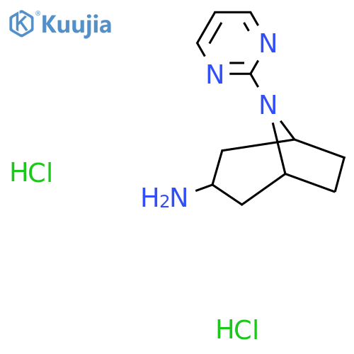 8-(Pyrimidin-2-yl)-8-azabicyclo[3.2.1]octan-3-amine dihydrochloride structure