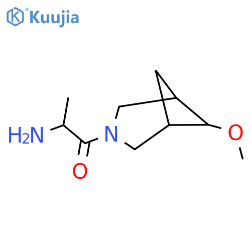 2-Amino-1-(6-methoxy-3-azabicyclo[3.1.1]heptan-3-yl)propan-1-one structure