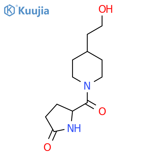 5-(4-(2-Hydroxyethyl)piperidine-1-carbonyl)pyrrolidin-2-one structure