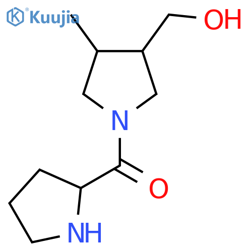 3-(Hydroxymethyl)-4-methyl-1-prolylpyrrolidine structure