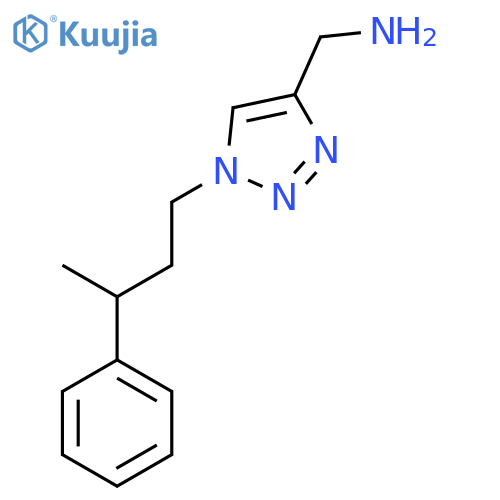 (1-(3-Phenylbutyl)-1H-1,2,3-triazol-4-yl)methanamine structure