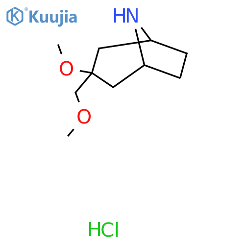 3-Methoxy-3-(methoxymethyl)-8-azabicyclo[3.2.1]octane hydrochloride structure
