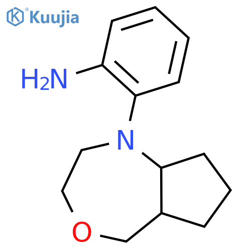 2-(Octahydro-1H-cyclopenta[e][1,4]oxazepin-1-yl)aniline structure