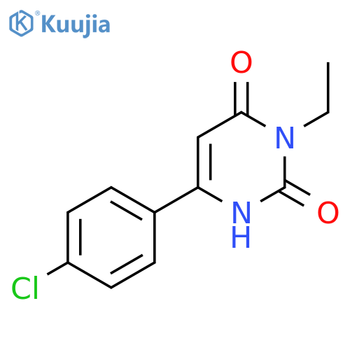 6-(4-Chlorophenyl)-3-ethyl-1,2,3,4-tetrahydropyrimidine-2,4-dione structure