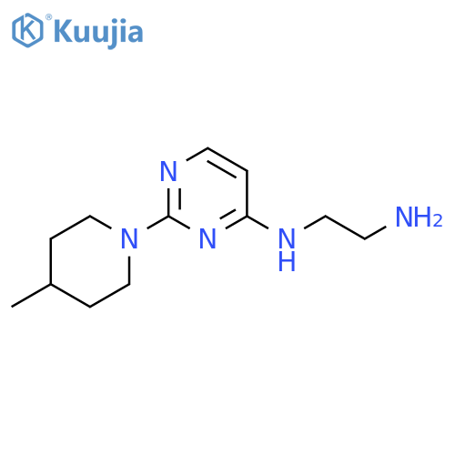 N1-(2-(4-methylpiperidin-1-yl)pyrimidin-4-yl)ethane-1,2-diamine structure