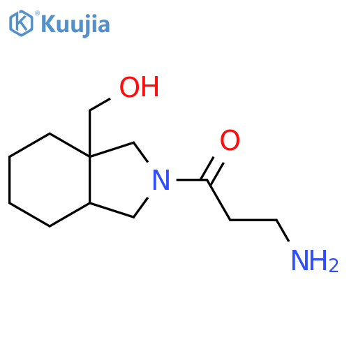 3-Amino-1-(3a-(hydroxymethyl)octahydro-2H-isoindol-2-yl)propan-1-one structure