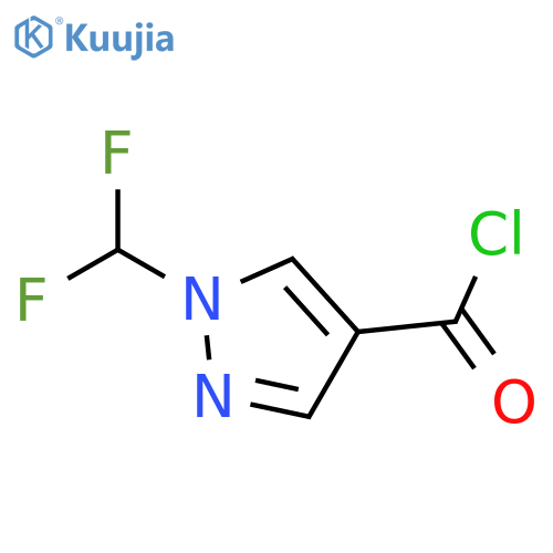 1-(difluoromethyl)-1H-pyrazole-4-carbonyl chloride structure