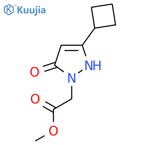 methyl 2-(3-cyclobutyl-5-hydroxy-1H-pyrazol-1-yl)acetate structure