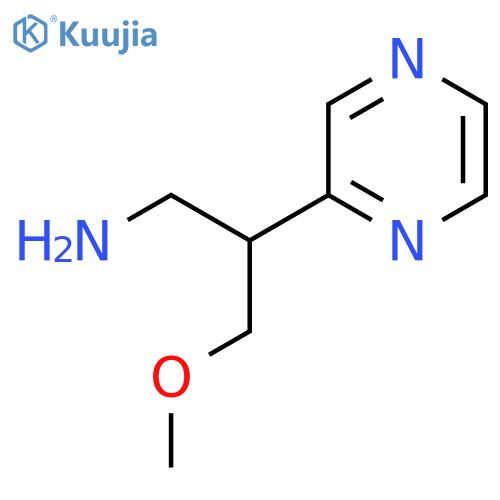 3-Methoxy-2-(pyrazin-2-yl)propan-1-amine structure