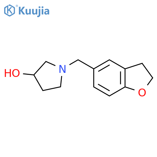 1-((2,3-Dihydrobenzofuran-5-yl)methyl)pyrrolidin-3-ol structure