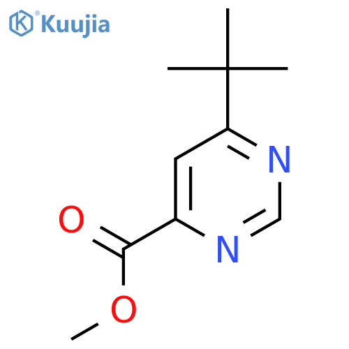 Methyl 6-tert-butylpyrimidine-4-carboxylate structure