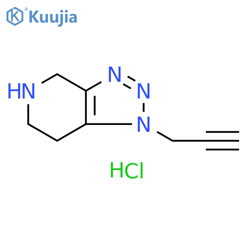1-(prop-2-yn-1-yl)-1H,4H,5H,6H,7H-[1,2,3]triazolo[4,5-c]pyridine dihydrochloride structure