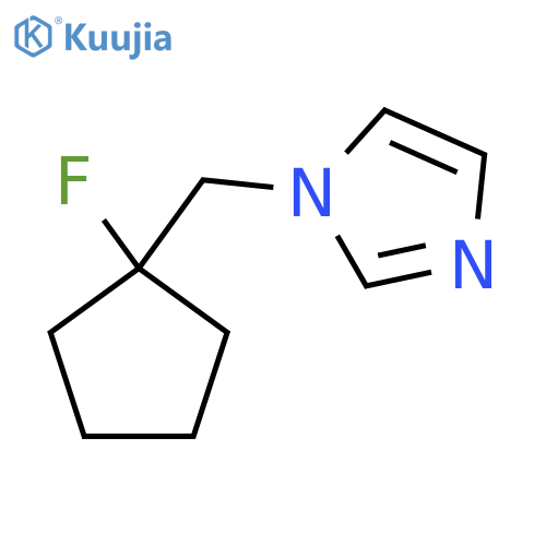1-[(1-fluorocyclopentyl)methyl]-1H-imidazole structure