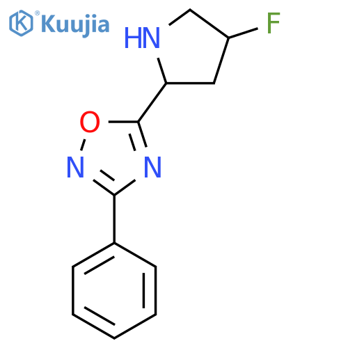5-(4-Fluoropyrrolidin-2-yl)-3-phenyl-1,2,4-oxadiazole structure