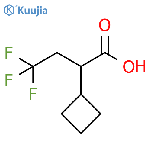 2-cyclobutyl-4,4,4-trifluorobutanoic acid structure