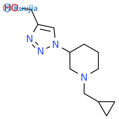 (1-(1-(cyclopropylmethyl)piperidin-3-yl)-1H-1,2,3-triazol-4-yl)methanol structure