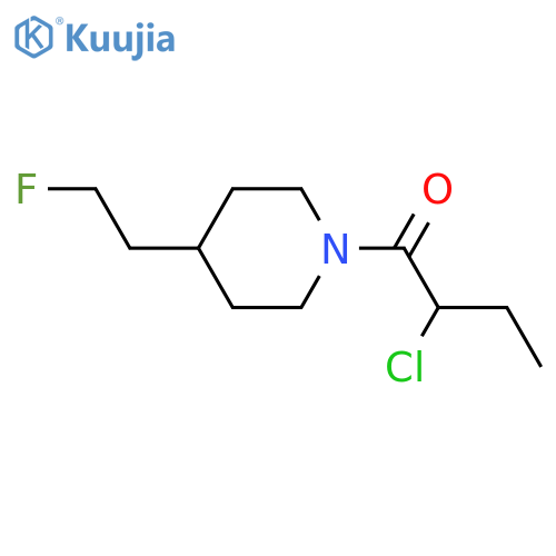 2-Chloro-1-(4-(2-fluoroethyl)piperidin-1-yl)butan-1-one structure